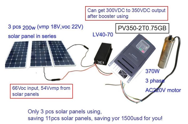 DC Voltage booster-low voltage input and high voltage output