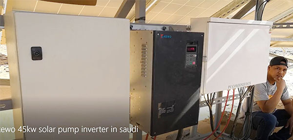 Solar pump inverter 45kw works in saudi ariabia